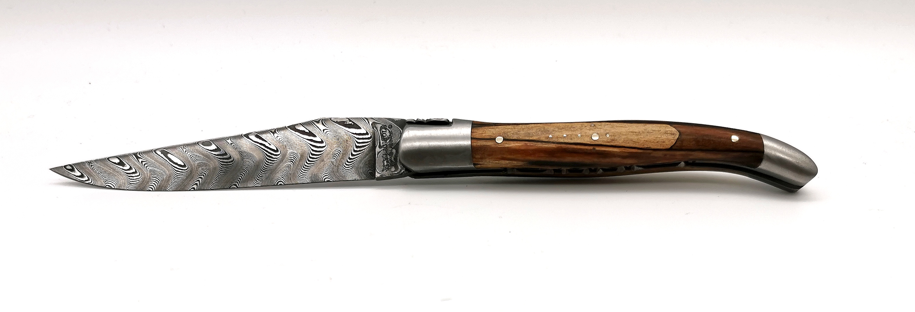 Laguiole en Aubrac 12cm Aubracholz Balbachdamast