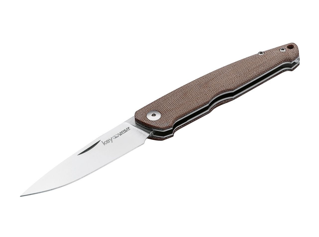 Viper Key Natural Canvas Micarta