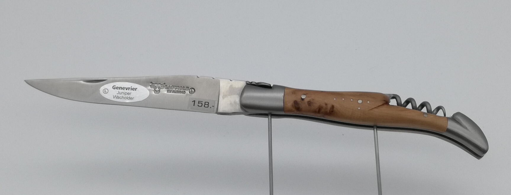 Laguiole en Aubrac 12cm Wacholder mit Korkenzieher 2 Mitres