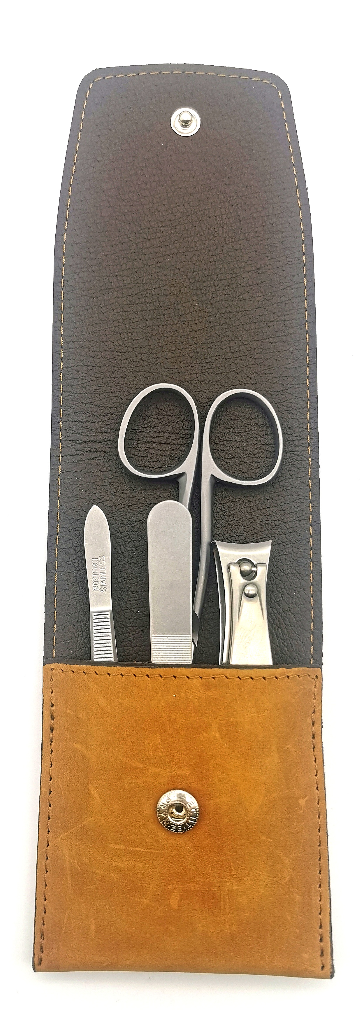 Dovo Nageletui 4tlg. Ocker