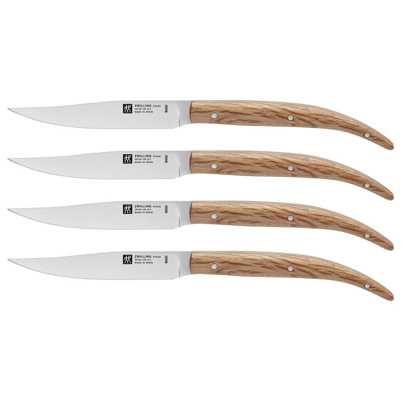 Zwilling Steakmesser Set 4tlg. Steineiche