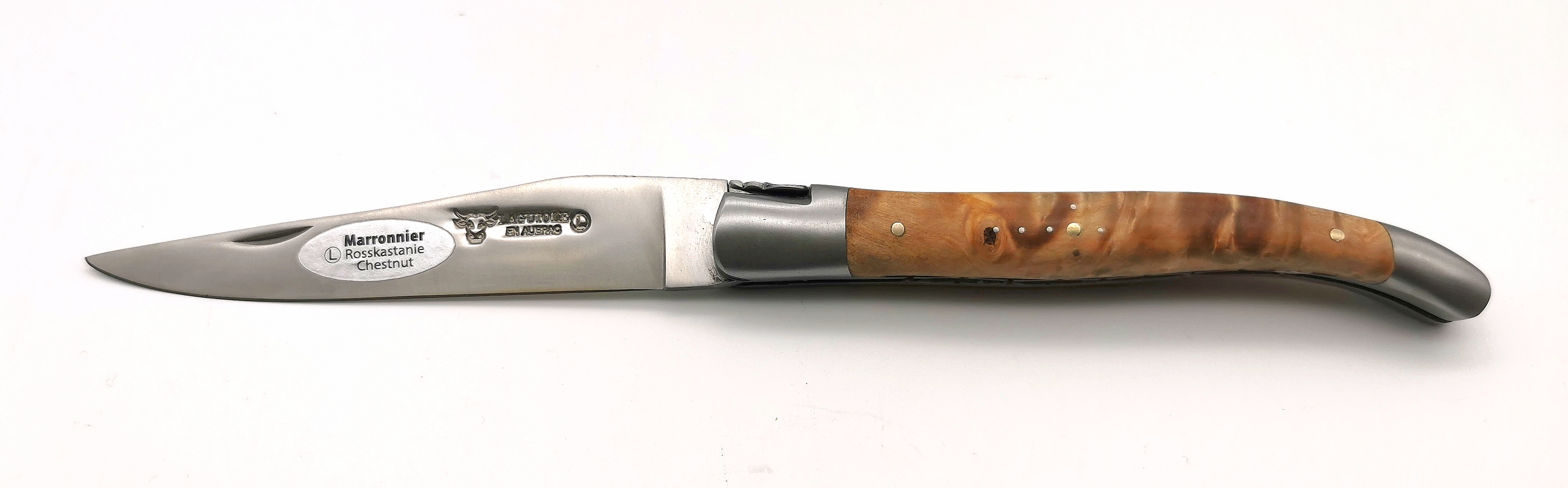 Laguiole en Aubrac 12cm Rosskastanie Doppelplatine