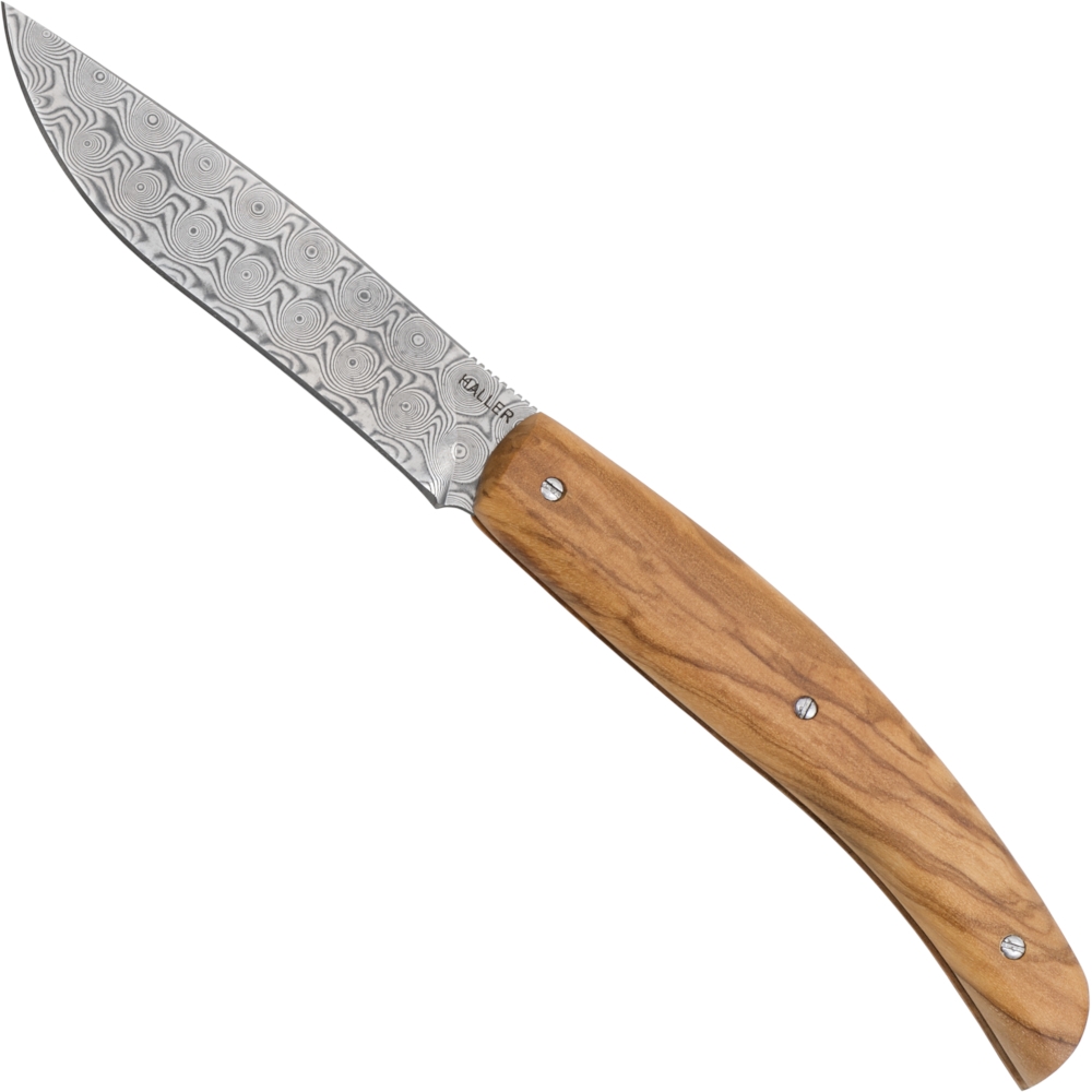 Haller Damast-Taschenmesser Olive