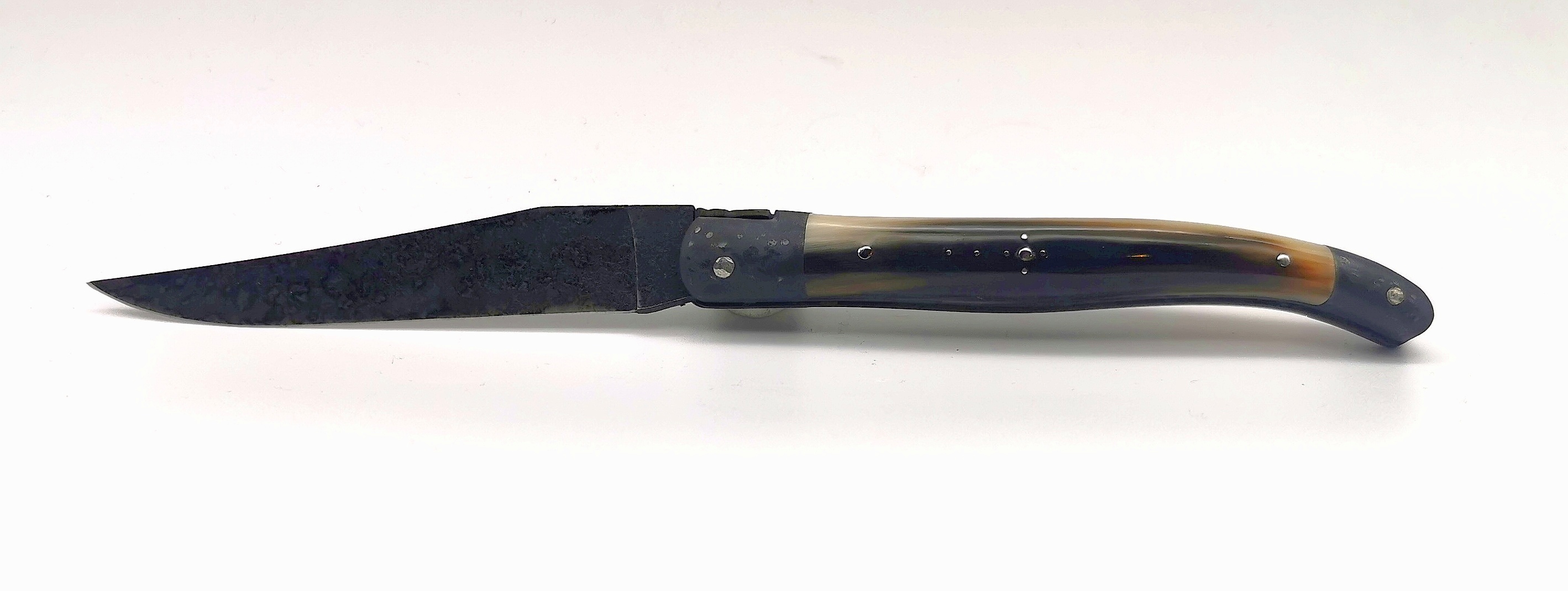 Laguiole Village 12cm Hornspitze Brut de Forge